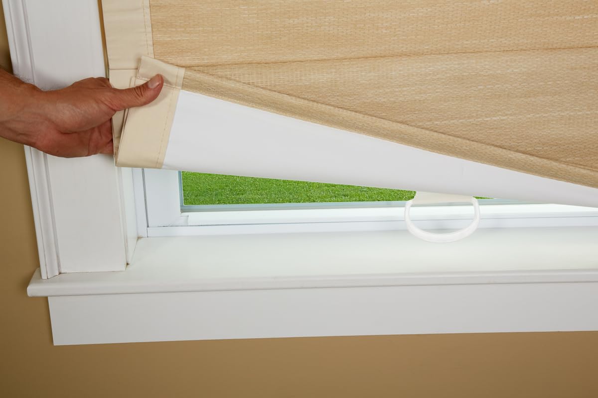 Thermal Insulated Cordless Woven Roman Shade - 27