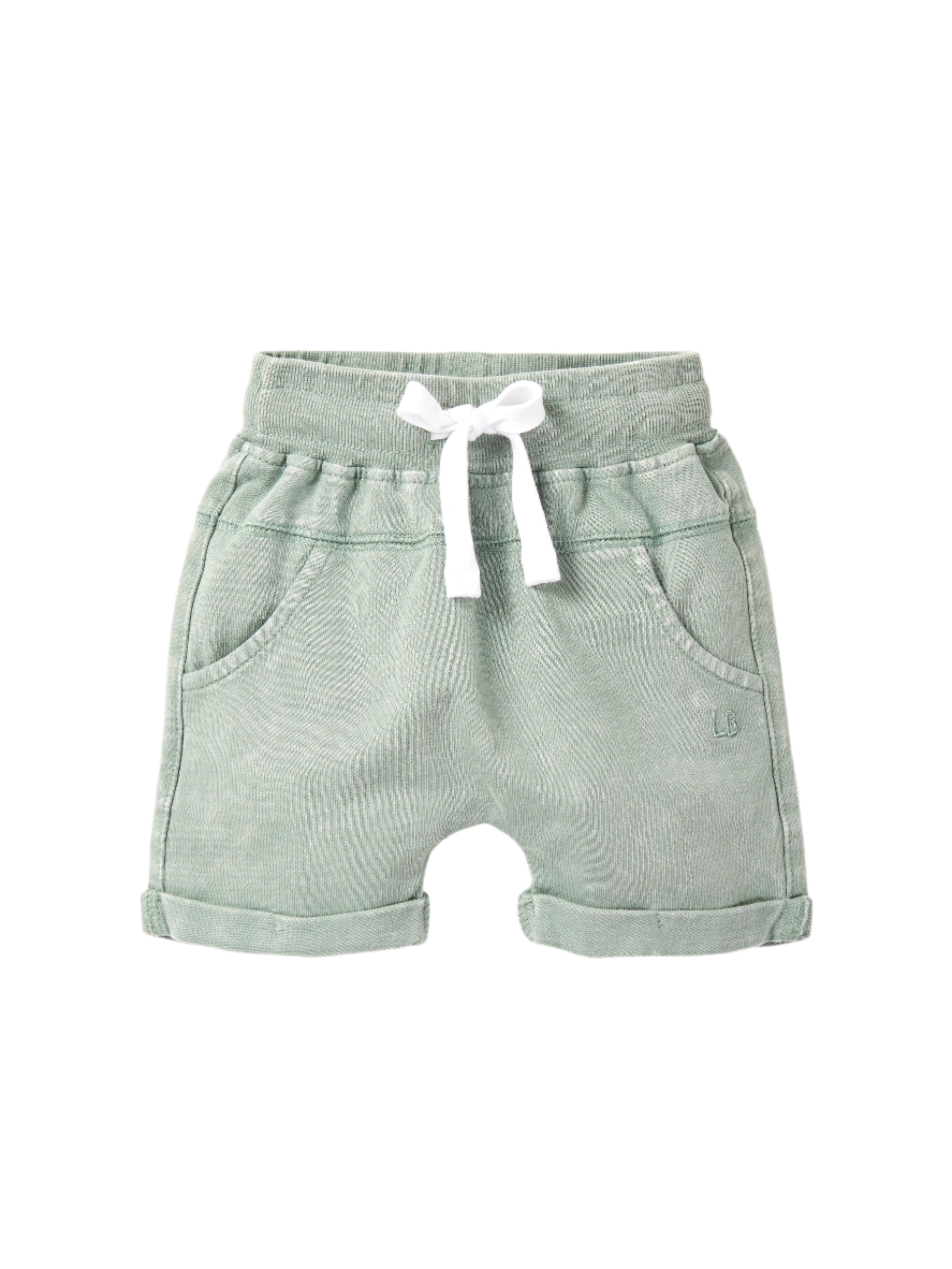 Stylish Harem Shorts in Basil Wash - Perfect for Yoga, Lounge & Casual Wear