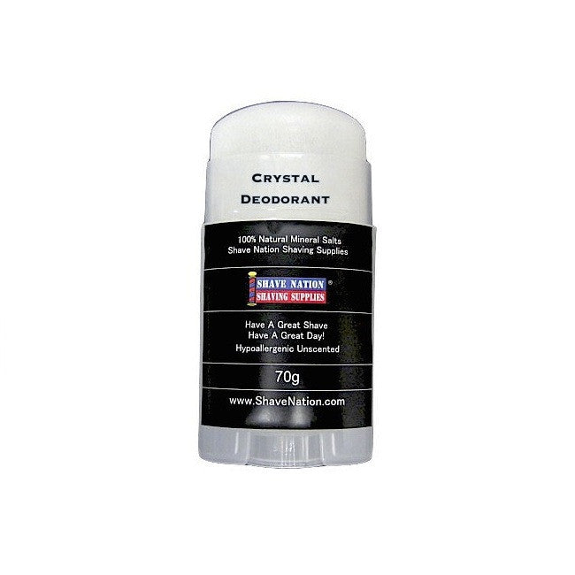 Shave Nation Wide Stick Alum Block & Deodorant 70g - Natural After Shave Treatment for Men, Skin Care & Razor Burn Relief - Perfect for Post-Shave, Gym & Travel Use