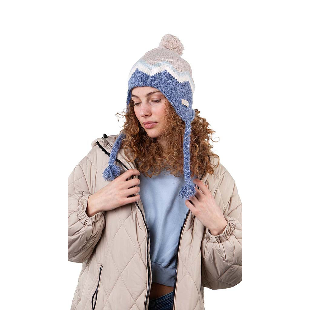 Lotey Inka Blue - Premium Handmade Alpaca Wool Scarf for Women & Men | Soft & Warm Winter Accessory | Perfect for Cold Weather, Travel & Outdoor Activities