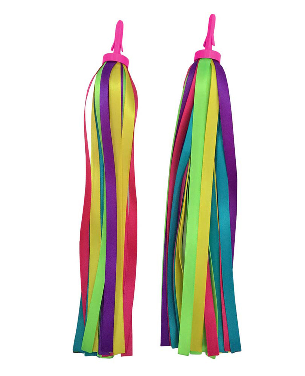 Pink Neon Micro Scooter Ribbons - Fun & Safe Accessories for Kids Scooters - Perfect for Outdoor Play, Birthday Gifts & School Activities