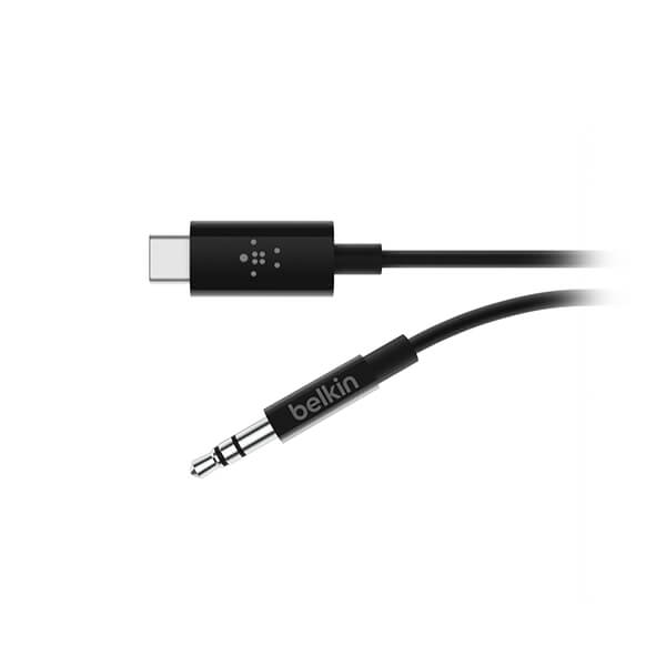 Belkin USB-C to 3.5mm Audio Cable - 0.9M/3ft Black - Compatible with iPhone 15, iPad Pro, MacBook & More for Music, Gaming & Calls