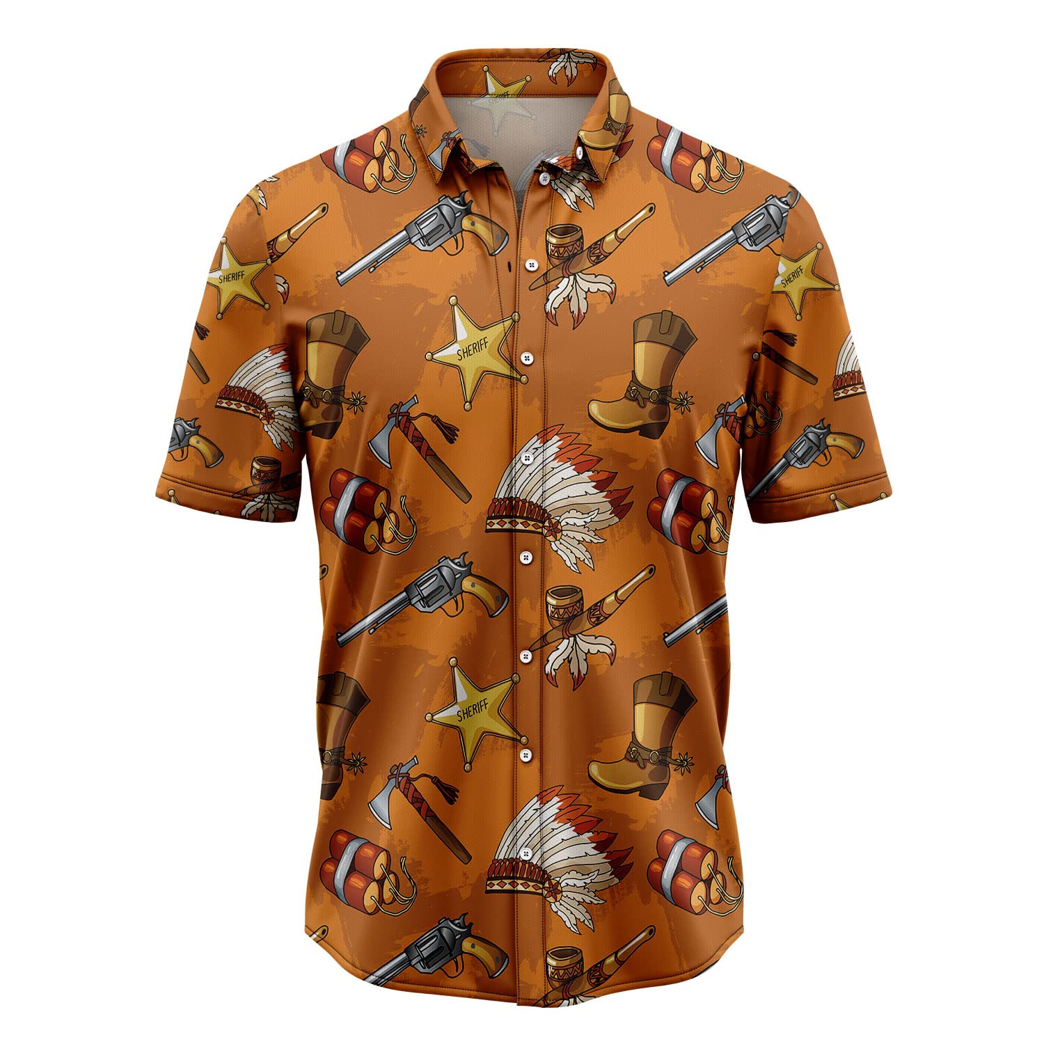 Stylish Men's Cowboy Shirts for Western Riding & Casual Wear - Short Sleeve Button-Up Shirt for Rodeo, Country Music Festivals & Outdoor Adventures