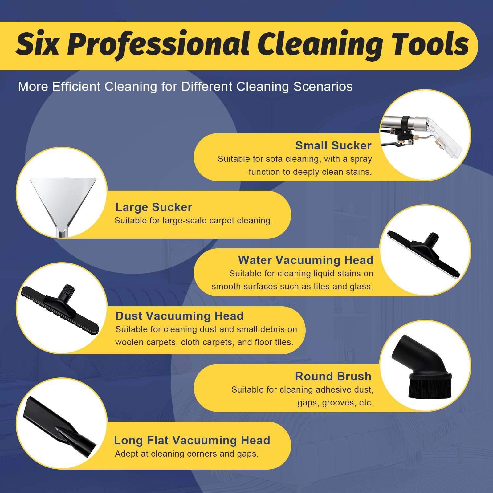 40L Commercial Carpet Cleaner Machine - 1034W Heavy Duty Wet Dry Vacuum for Sofa, Curtain, Fabric & Dust - 3-in-1 Portable Carpet Shampooer with Sprayer, Floor Brush & Extractor - Ideal for Home, Office & Commercial Cleaning