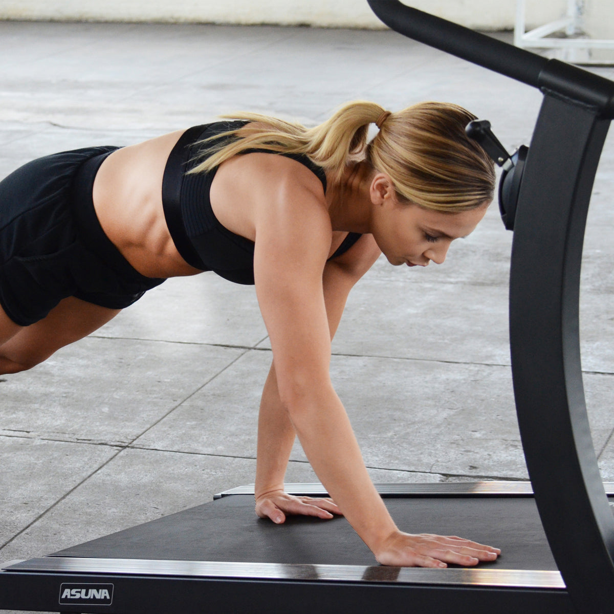 Asuna Heavy Duty Manual Treadmill with Incline - 400 LB Weight Capacity for Home Gym, Cardio Workout & Small Space Fitness