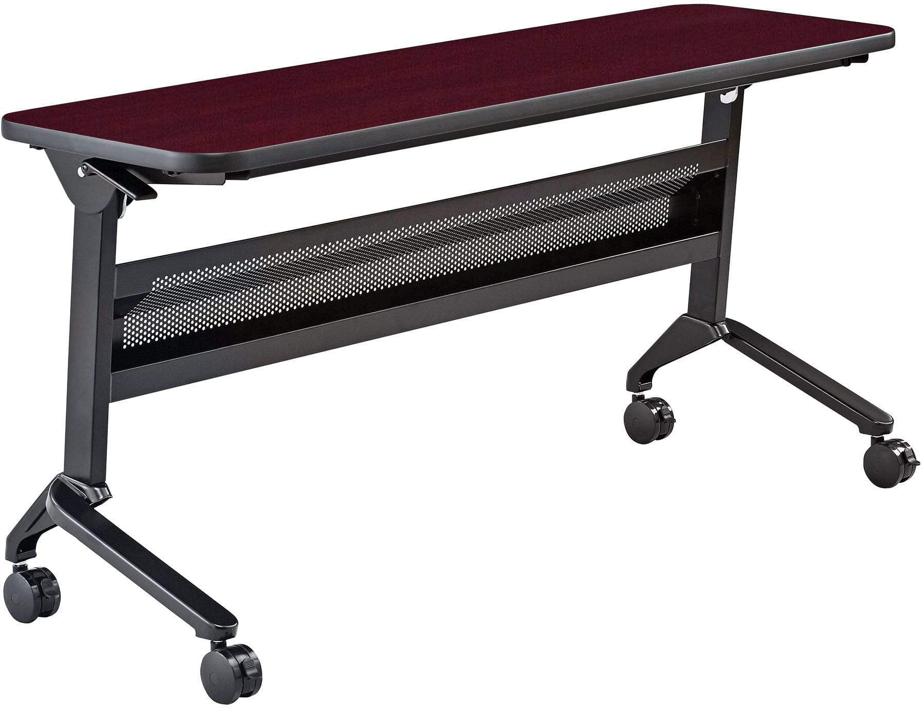 Safco Flip N Go 18 x 60 Inch Rectangular Training Table - Portable Folding Conference Table for Office, Classroom & Meetings [LF1860T] - Perfect for Training Sessions, Workshops & Collaborative Workspaces