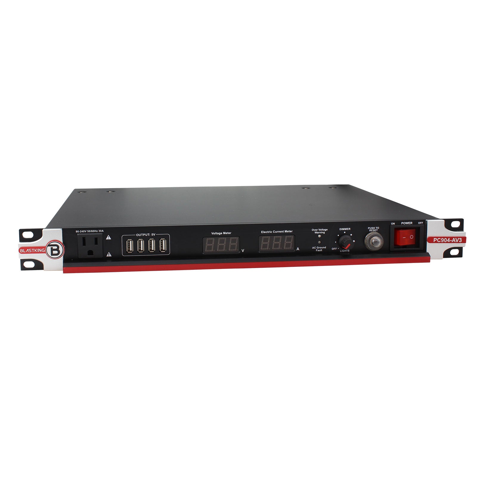 Blastking PC904 AV3 30 Amp Power Conditioner - Premium Surge Protector for Home Theater, Studio & Gaming Setup - Protect Electronics from Voltage Spikes & Electrical Noise