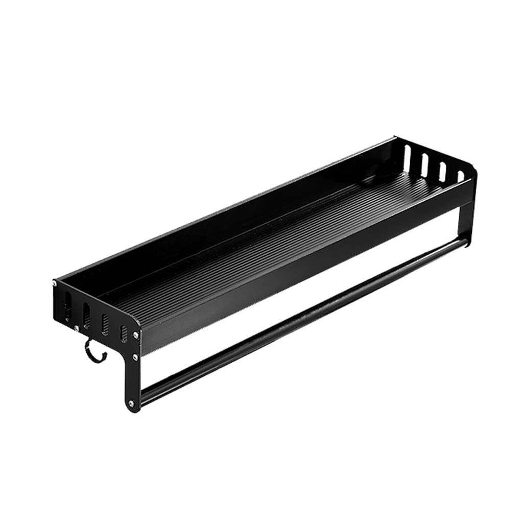 Stainless Steel Wall-Mounted Double Towel Bar - Bathroom & Toilet Towel Rack for Home & Hotel - Space Saving Vanity Storage Solution (Size S) - Perfect for Small Bathrooms, Powder Rooms & Guest Suites