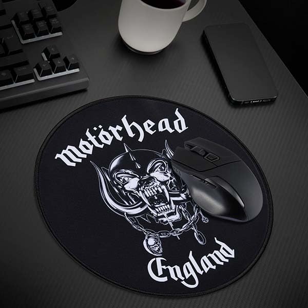 Motorhead Officially Licensed Gaming Mouse Pad - 30cm Non-Slip Desktop Mouse Mat for PC & Laptop - Perfect for Gamers, Office Work & Graphic Design