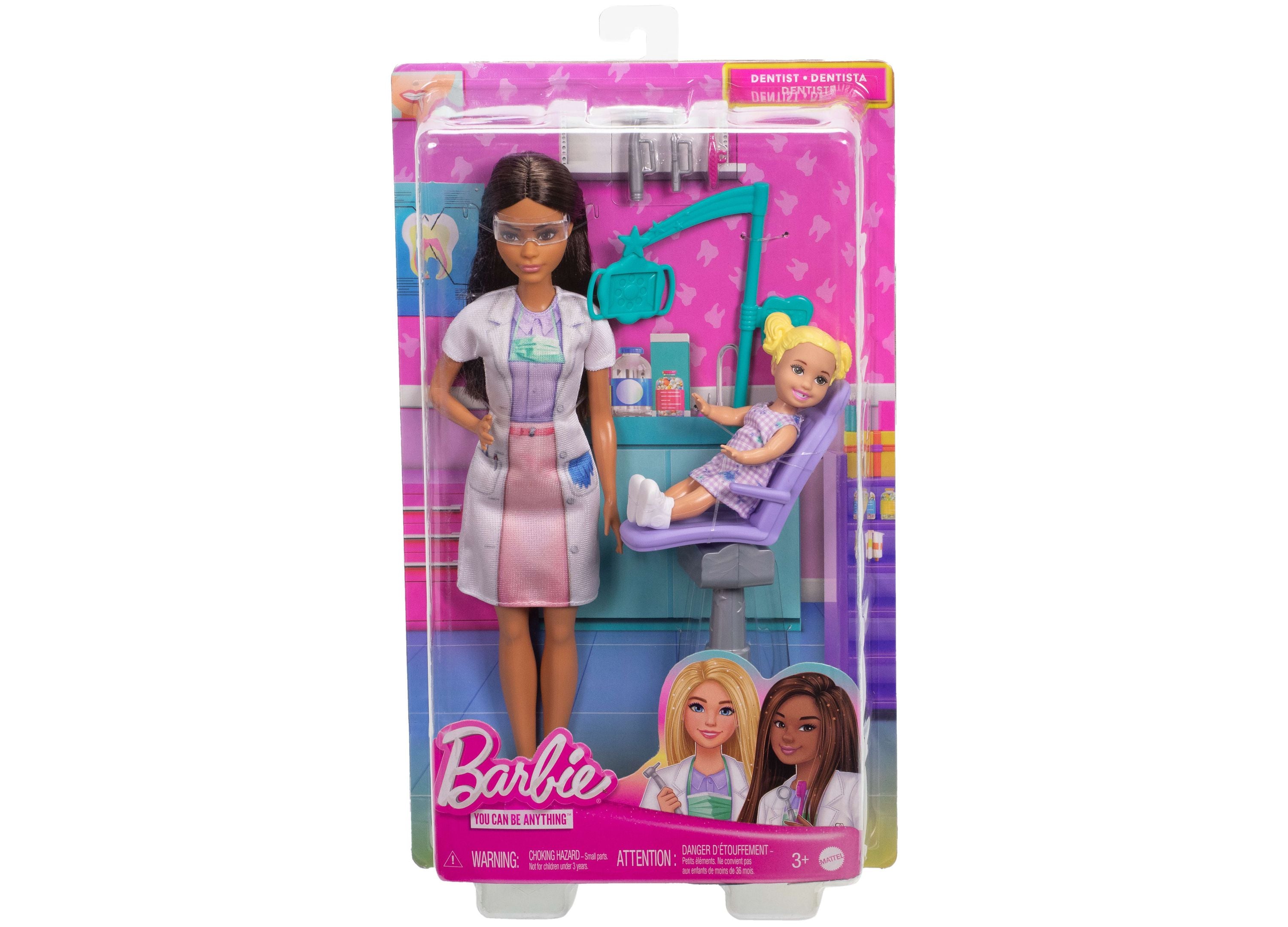 Barbie Dentist Playset with Patient & Dental Tools – Interactive Pretend Play Toy for Kids, Perfect for Role-Playing & Learning Dental Hygiene – Great for Birthday Gifts & Educational Playtime