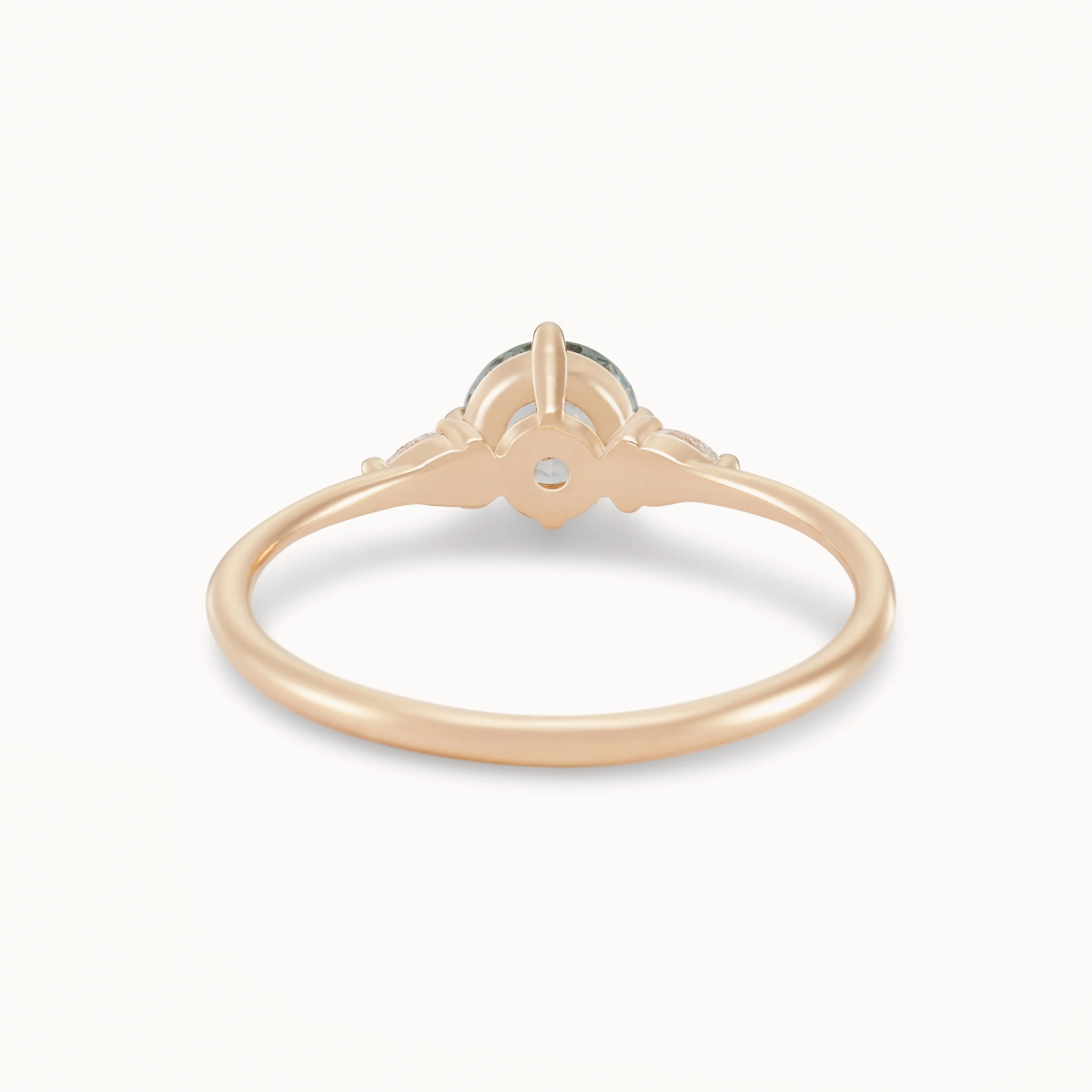 Unique 14K Yellow Gold Ring with Sky Blue Sapphire - Connected Souls Collection | Perfect for Engagements, Anniversaries & Special Occasions
