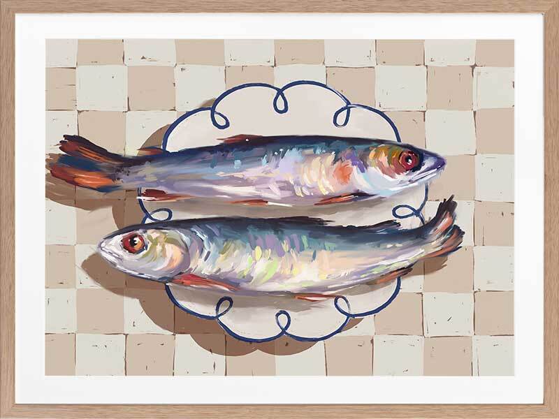 Blue Framed Ocean Art Print - Coastal Wall Decor for Living Room, Bedroom & Office - Perfect for Beach House & Nautical Theme