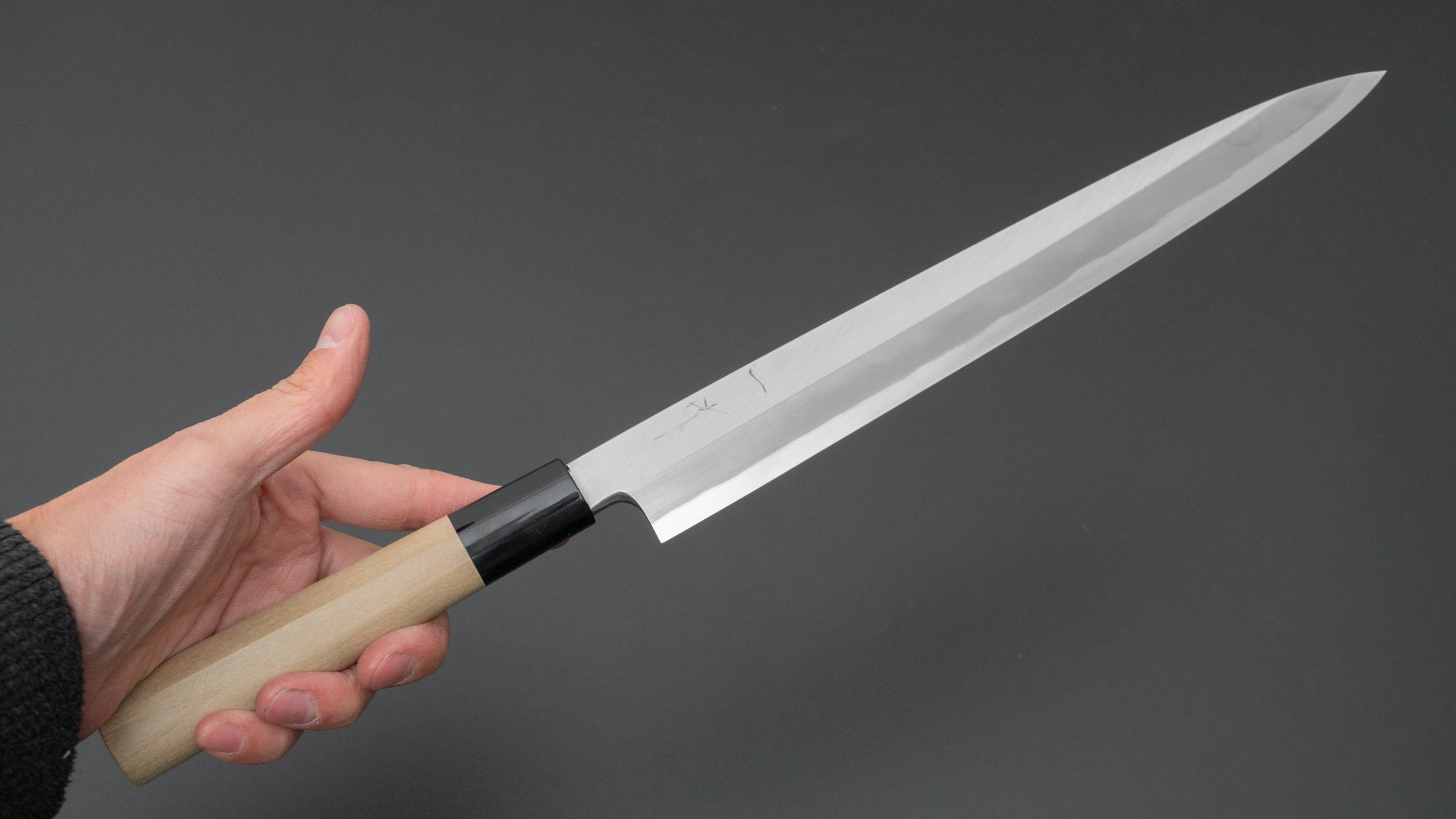 Hitohira Togashi White #2 Yanagiba 270mm Japanese Sushi Knife - Premium Ho Wood D-Shaped Handle with Saya Scabbard - Perfect for Sushi Chefs & Professional Japanese Cuisine Preparation