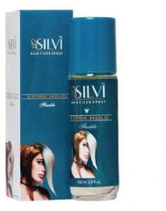 Silvi Hair Fixer Spray 60ml (Pack of 2) - Strong Hold Hair Styling Spray for Frizz Control & Shine - Perfect for Daily Use, Salon Styling & Special Occasions