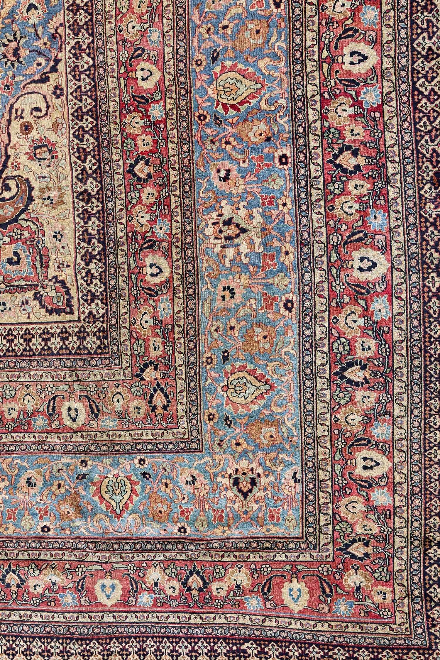 Antique Khorassan Handwoven Traditional Persian Rug - J72094 - Perfect for Living Room, Bedroom & Home Decor