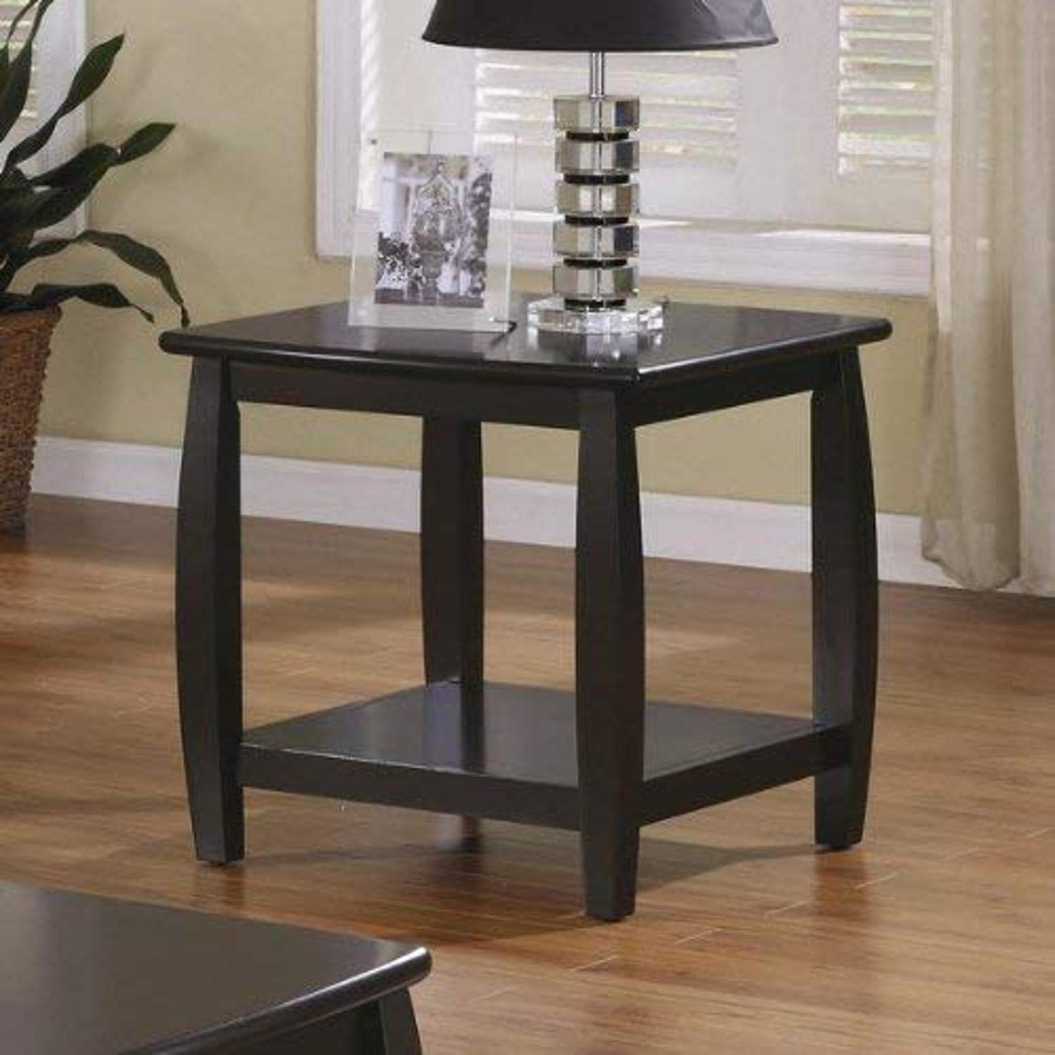 Coaster Furniture 701077 Marina End Table with Bottom Shelf - Modern Living Room Side Table, Nightstand for Bedroom, Sofa Table - Perfect for Small Spaces & Home Decor