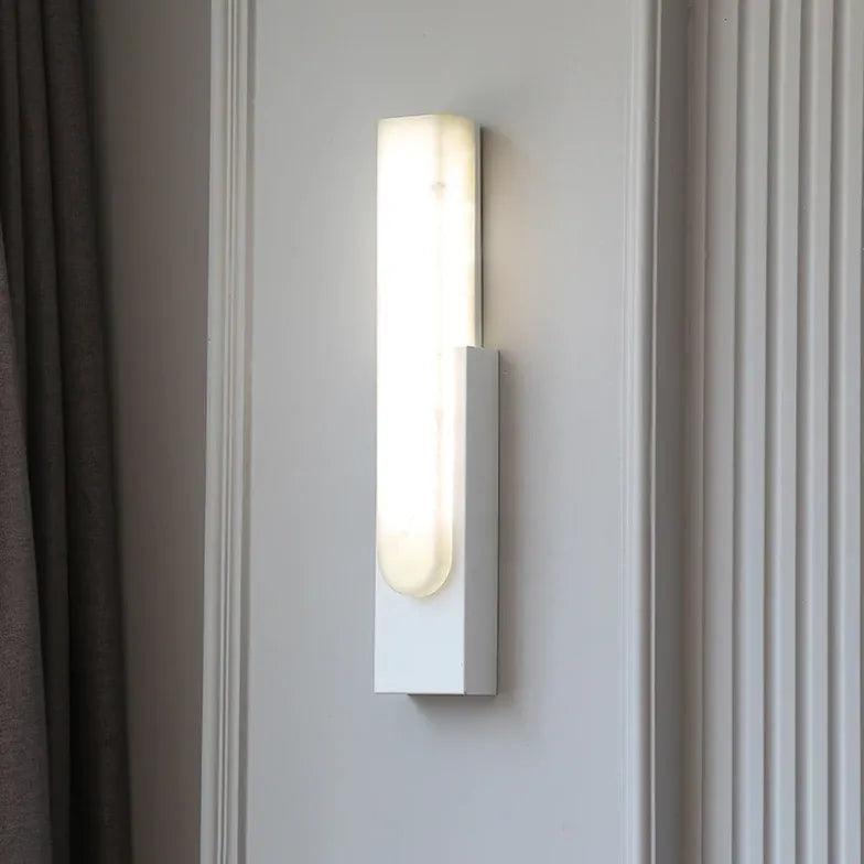 Modern Black Rectangular Wall Light for Living Room - Sleek Contemporary Lighting Fixture for Home Decor, Bedroom, Hallway, and Office