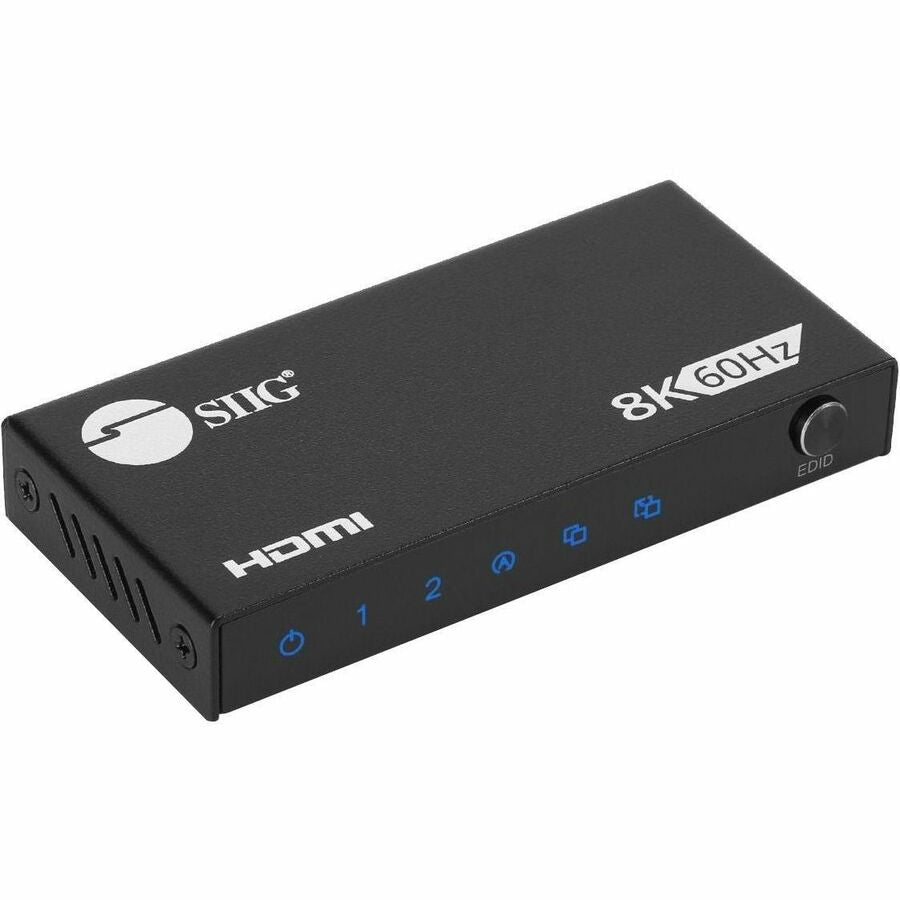 8K HDMI Splitter 1x2 - 8K@60Hz, 40Gbps, VRR, ALLM, EDID Management, Down Scaler - Perfect for Home Theater & Gaming Setup
