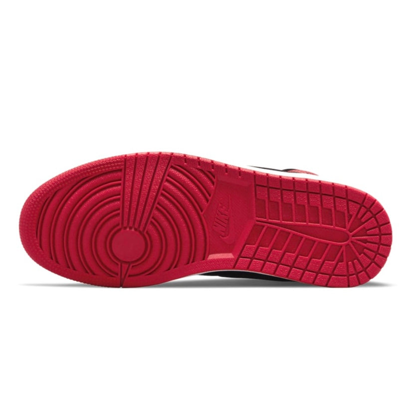 Air Jordan 1 High Retro OG Bred Patent Leather Basketball Shoes - Varsity Red, Black & White Colorway - Perfect for Sneaker Collectors & Streetwear Fashion