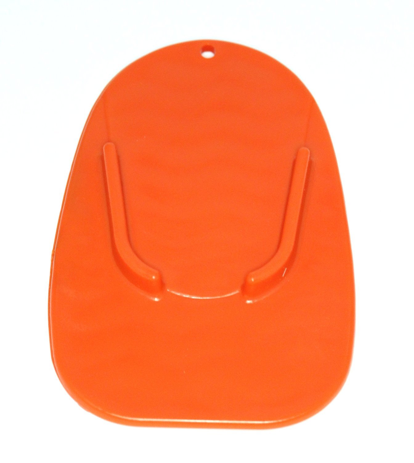 BLACK ORANGE PINK Motorcycle Kickstand Plate - Kick Stand Pad Base for Motorcycles & Dirt Bikes | Prevents Sinking on Hot Asphalt & Soft Ground | Multipack (2 Pack, Orange) | Ideal for Parking, Garage Use & Outdoor Riding