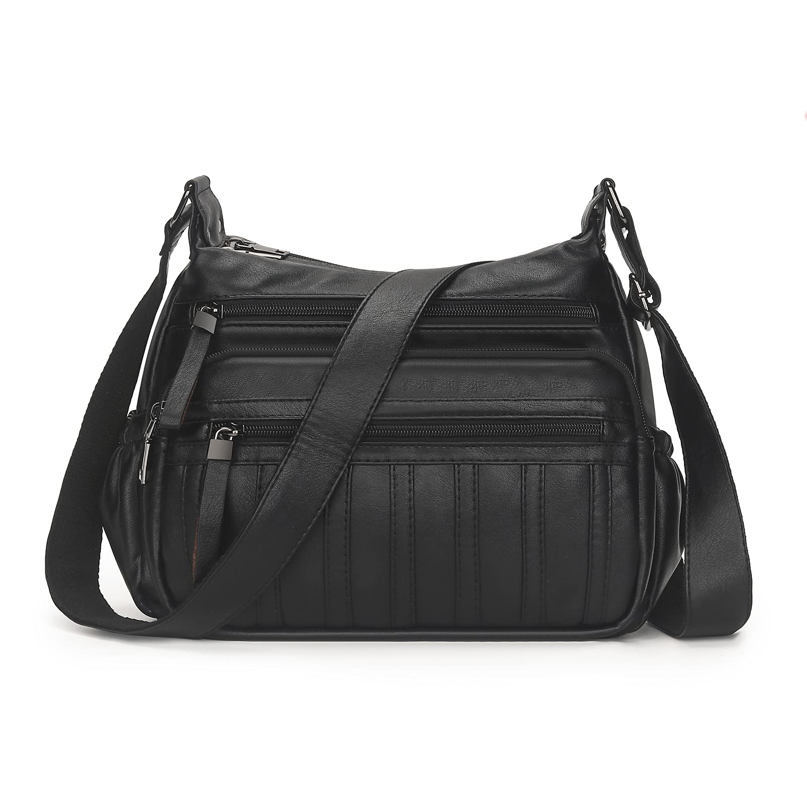 Stylish Women's PU Leather Crossbody Shoulder Bag - Large Capacity Designer Hobo Tote for Everyday Use | Perfect for Work, Travel & Casual Outings