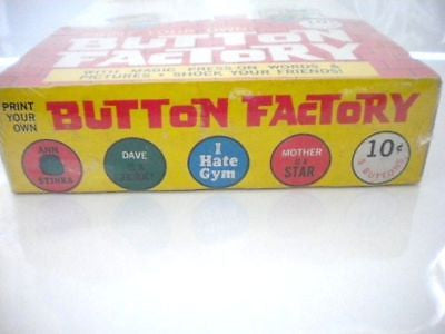Vintage 1960s Button Factory Full Box - Rare Collectible Buttons for Sewing, Crafts & DIY Projects