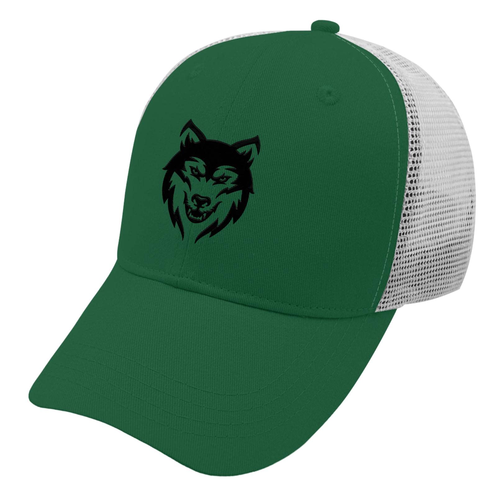 Men's Fashionable Cotton Wolf Embroidery Baseball Cap - Adjustable Dad Hat for Adults, Perfect for Casual Wear, Outdoor Activities & Gifts