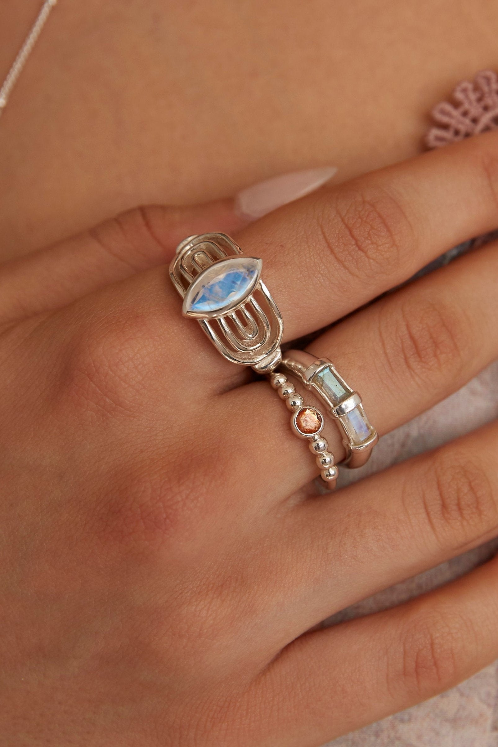 Athena Silver Rings for Women - Elegant Greek Goddess Inspired Jewelry - Perfect for Gifts, Weddings & Everyday Wear