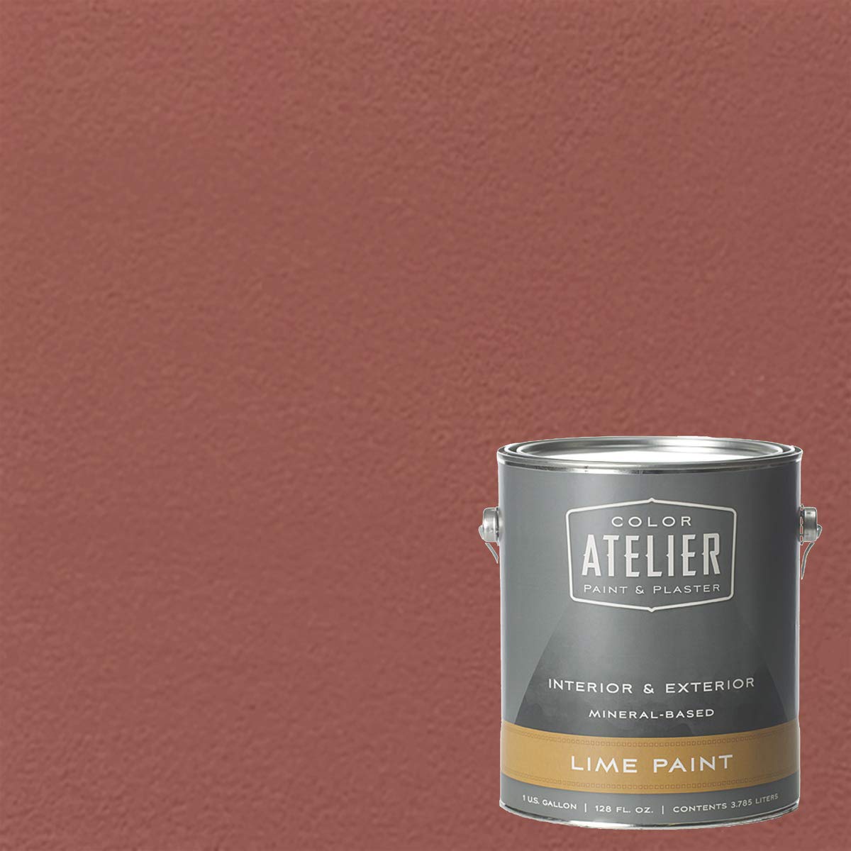 Color Atelier Lime Paint - 1 Gallon (Salute) | Premium Lime Wash for Interior & Exterior Walls | Perfect for Vintage, Farmhouse & Mediterranean Style Homes