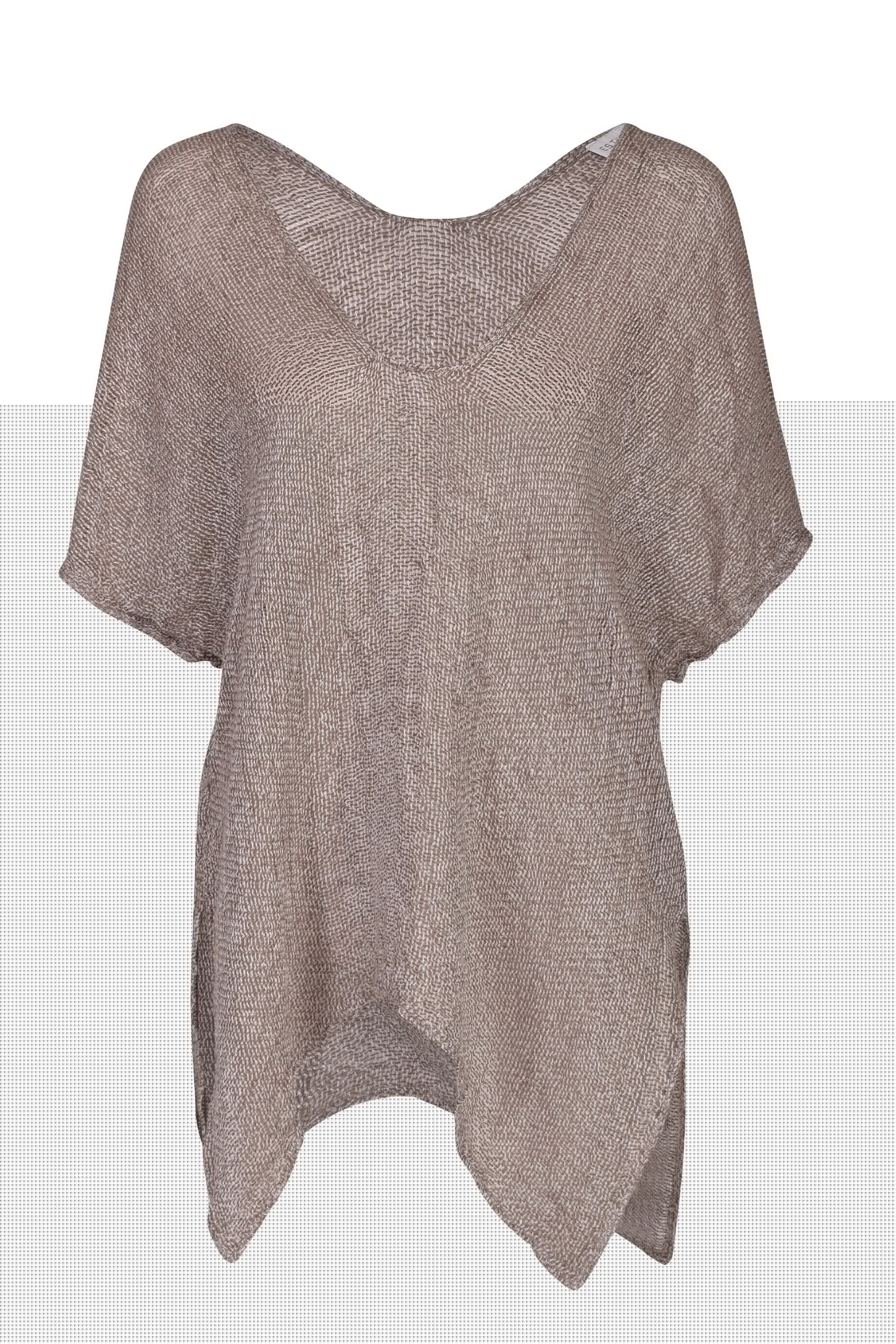 Emporio Zaza Women's Natural Top - Stylish & Comfortable Blouse for Casual Wear, Office, and Date Nights