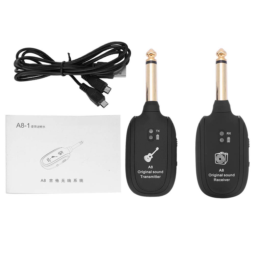 Zhuolong Wireless Guitar Transmitter & Receiver Set - Professional Audio Transmission System for Electric Guitar, Bass, Violin - Perfect for Live Performances, Studio Recording & Stage Shows
