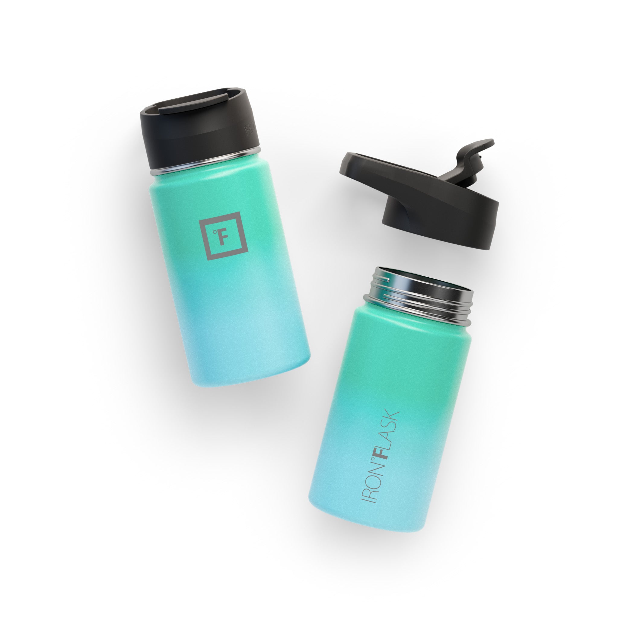 14 Oz Wide Mouth Water Bottle with Straw Lid - Leakproof & BPA Free - Perfect for Gym, Hiking, Travel & Everyday Hydration