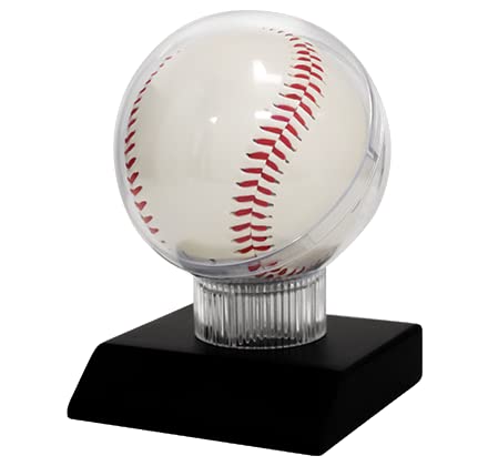 4.5 Inch Personalized Baseball Display Case with Engraving - Perfect for Collectibles, Memorabilia & Trophy Display in Home or Office