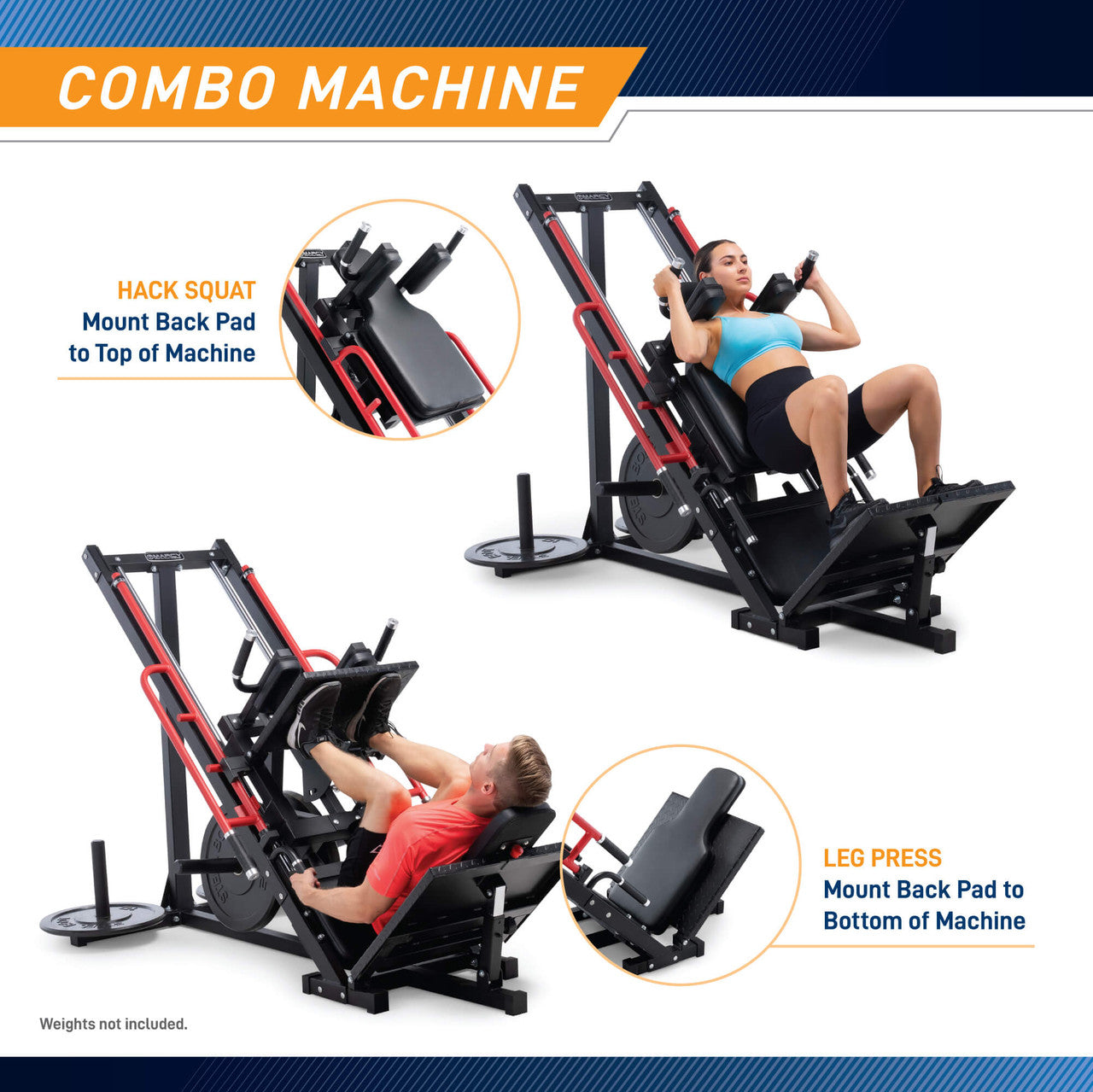 Marcy Elite Leg Trainer MWM-0418 - Home Gym Leg Exercise Machine for Thighs & Glutes - Perfect for Strength Training & Toning at Home