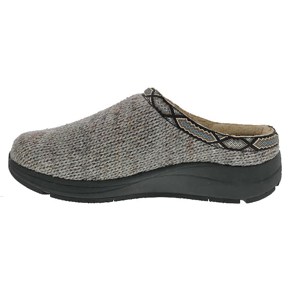 Drew Men's Non-Slip Comfortable Knit Slippers with Arch Support - Cozy Indoor House Shoes for Relaxing at Home, Lounging & Cold Weather Wear