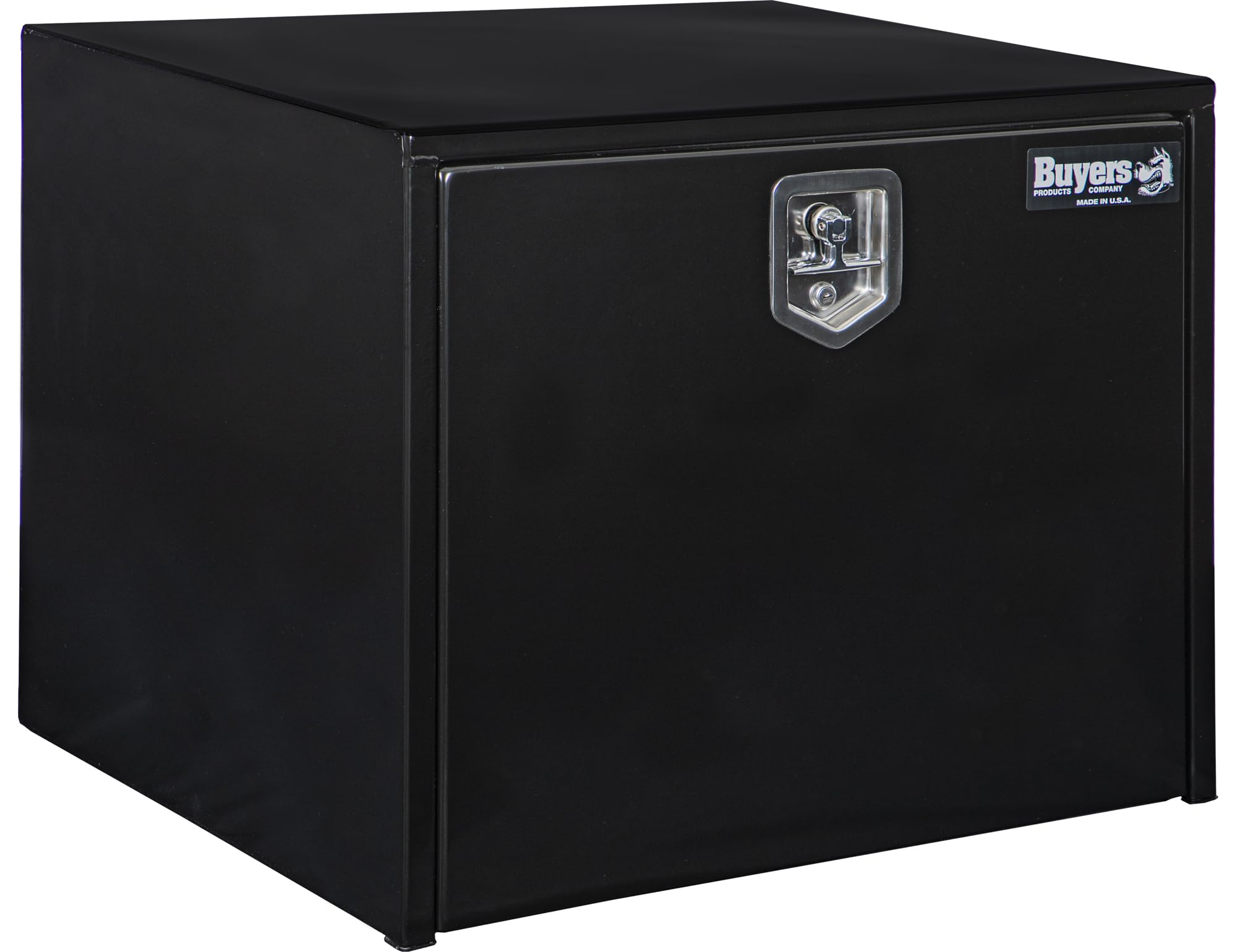 Buyers Products 1704303 Black Steel Underbody Truck Tool Box with Lockable T-Handle Latch | 24x24x30 Inch | Made in USA | Heavy-Duty Pickup Truck Storage Box for Tools & Equipment | Perfect for Work Trucks, Construction & Off-Road Use