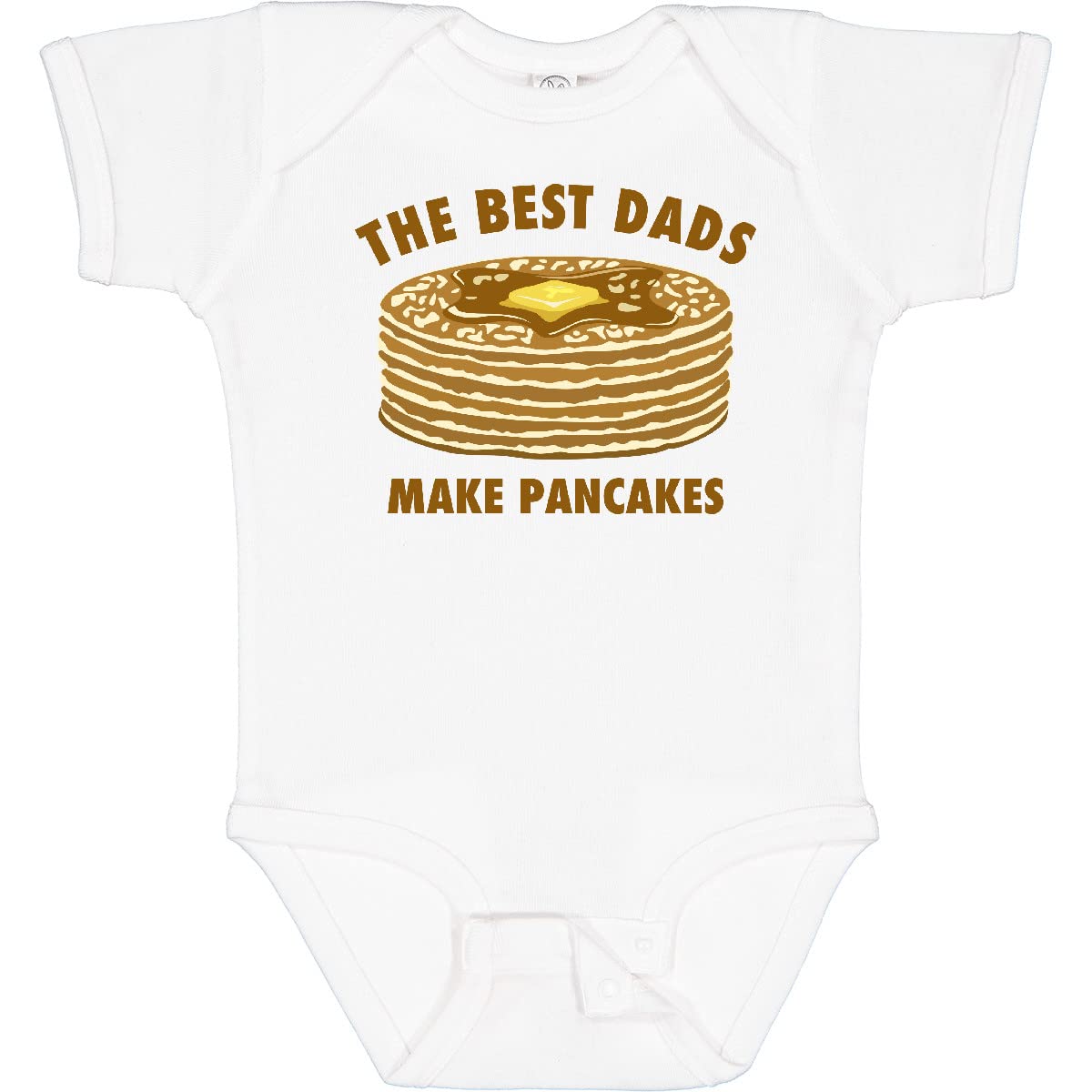 Inktastic Best Dads Make Pancakes Baby Bodysuit - Cute Unisex Infant Onesie for Father's Day, Birthday & Family Photos | Soft Cotton Comfort for Newborns & Toddlers