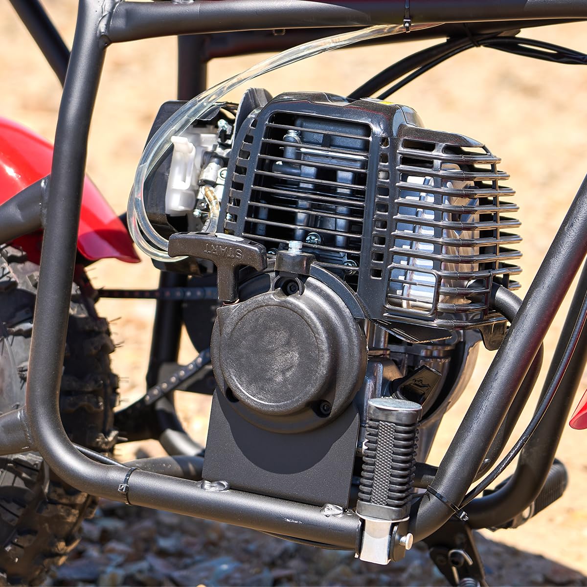 XtremepowerUS 40cc 4-Stroke Gas-Powered Mini Dirt Bike - Off Road Pit Motorcycle for Adults & Teens 16+, Red/Black - Perfect for Backyard Riding, Trail Adventures & Off-Road Fun