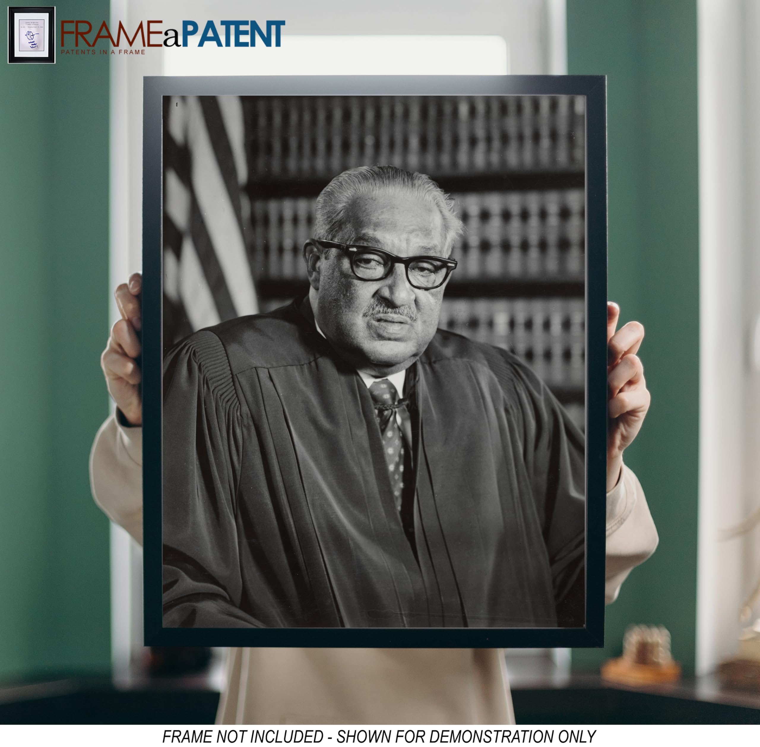 Justice Thurgood Marshall 8x10 Photo Print - 1976 Historical Artwork - High Gloss Finish - Perfect for Home Office Decor, Courtroom Displays & Civil Rights Memorabilia