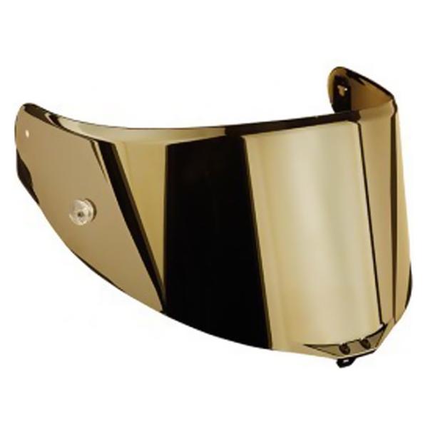AGV Race 2 Motorcycle Helmet Visor - Anti-Scratch Iridium Gold Lens for Racing & Street Riding - UV Protection & Enhanced Visibility for Daytime Use