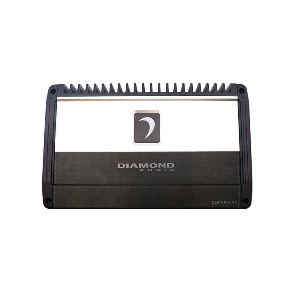 Diamond Audio DES1000.1D 800W Class D Mono Subwoofer Amplifier - Elite Series, 1 x 800W @4Ohms, Full Range Power for Car Audio Systems | Perfect for Bass Boost in Trucks, SUVs & Custom Car Stereo Setups
