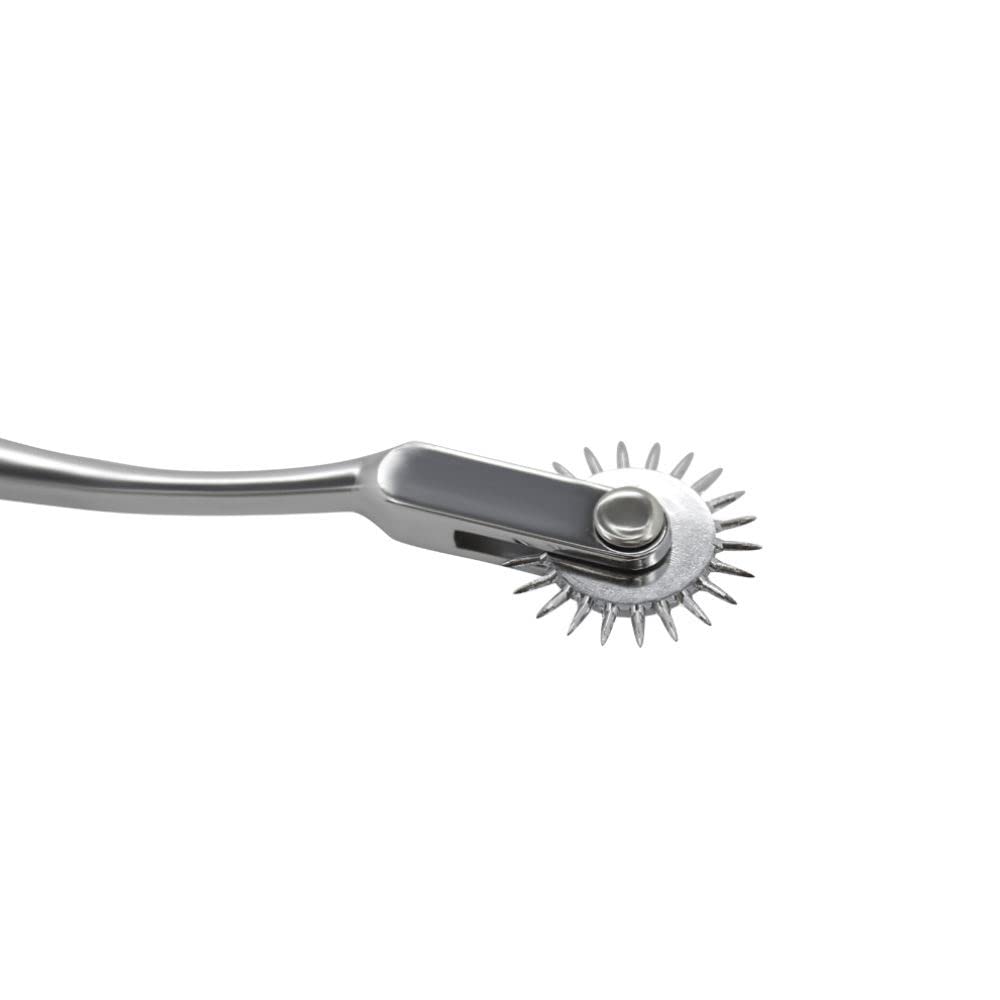 Stainless Steel Wartenburg Wheel - BDSM Sensory Toy for Bondage Play, Spiked Pinwheel for Couples & Adults - Perfect for Sensory Exploration & Erotic Massage