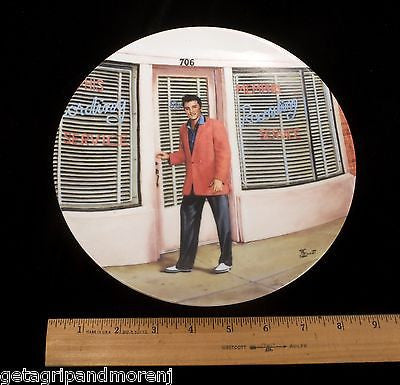 Elvis Presley 1991 Limited Edition Collectible Plate #11 - Sun Studio Commemorative Plate for Elvis Fans & Music Memorabilia Collectors - Perfect for Display in Home, Office, or Music Room