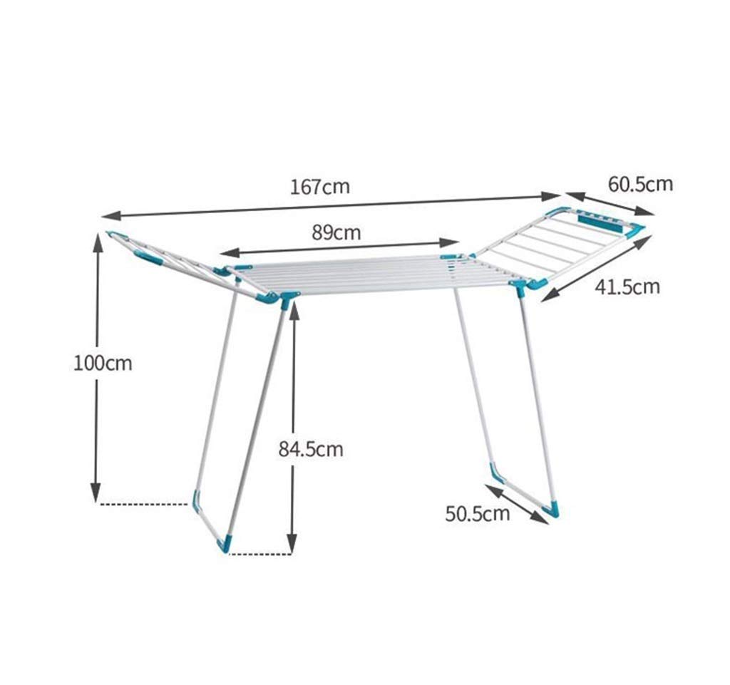 Foldable Metal Clothes Drying Rack - Extra Large Rustproof Laundry Rack for Indoor & Outdoor Use | Space-Saving Compact Design for Apartments, Dorms, and Travel