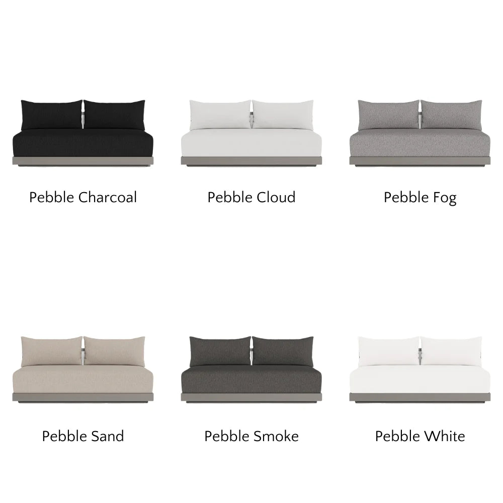 Antigua Outdoor 2-Seat Armless Patio Sofa - Perfect for Poolside, Garden, and Backyard Relaxation