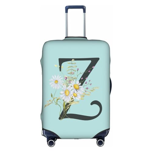 Black Letter Z Boho Floral Flowers Leaves