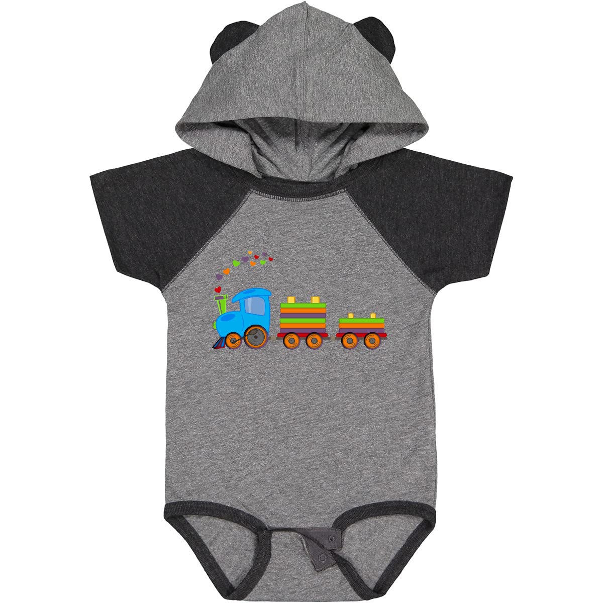 Inktastic Colorful Toy Train Baby Bodysuit - Soft Cotton Onesie for Infants & Toddlers - Perfect for Playtime, Birthday Gifts & Family Photos