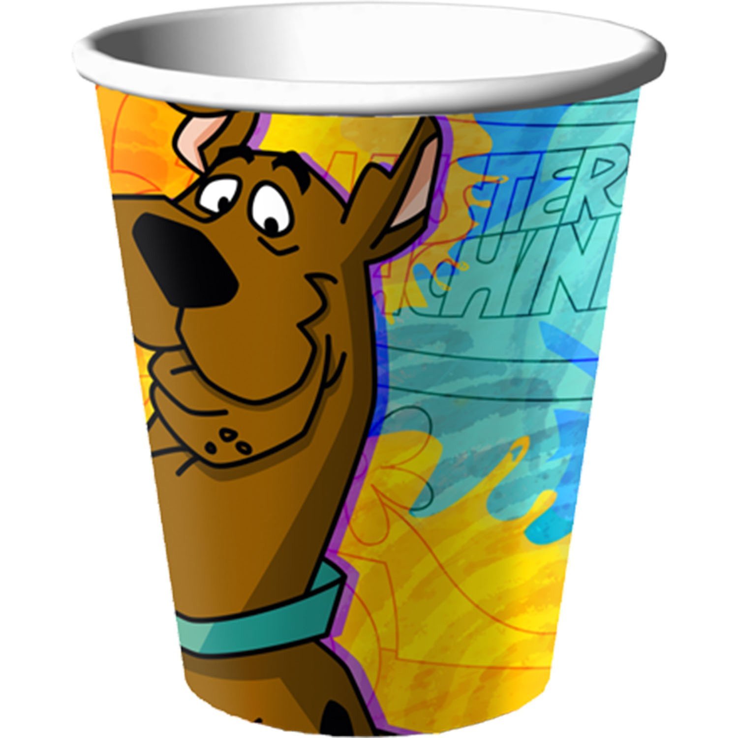 Scooby-Doo Mystery Gang 9 oz Paper Cups - Pack of 8 - Fun Themed Party Supplies for Kids Birthday, Halloween & Cartoon Lovers
