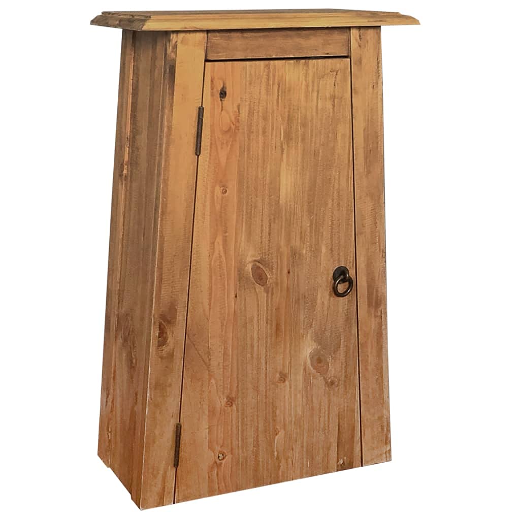 SOONHUA Freestanding Bathroom Storage Cabinet - Solid Recycled Pinewood Floor Cabinet for Entryway, Bathroom & Hallway - 16.5