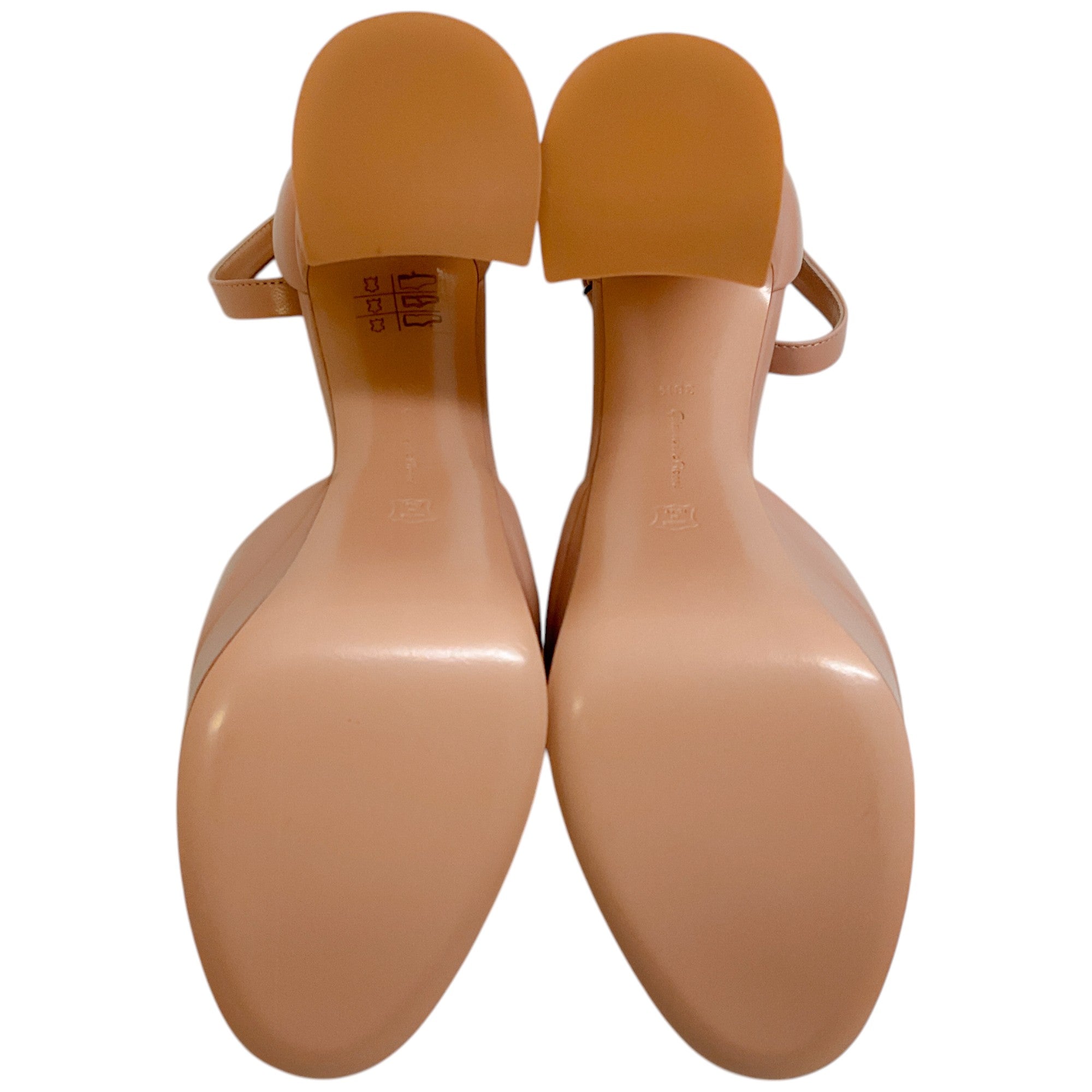 Gianvito Rossi Peach Leather Holly D'Orsay Pumps - Women's Luxury High Heels for Weddings, Parties & Office Wear